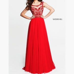 Sherri Hill Red Dress size 8